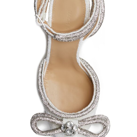 Brand new!! Mach & Mach Double Bow Glittered Pumps - Picture 2 of 3